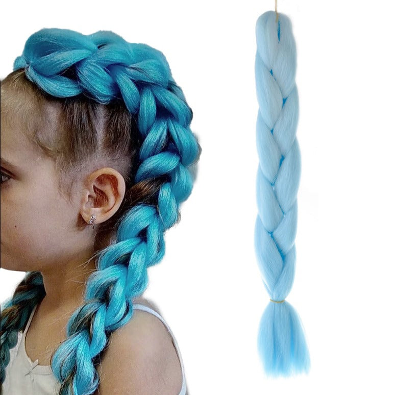 Extensie par sintetic pentru impletituri, Zola®, albastru, 60 cm Extensie par sintetic pentru impletituri, Zola®, albastru, 60 cm